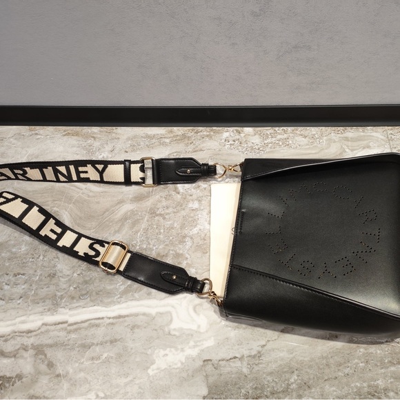 New Stella McCartney Logo CrossbodyBag Black - Picture 3 of 9